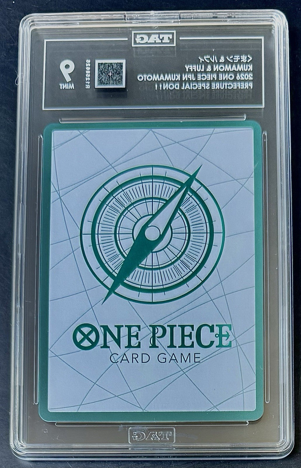 TAG 9 One Piece Don Card - Kumamon & Luffy - JP - Kumamoto Prefecture Don!!