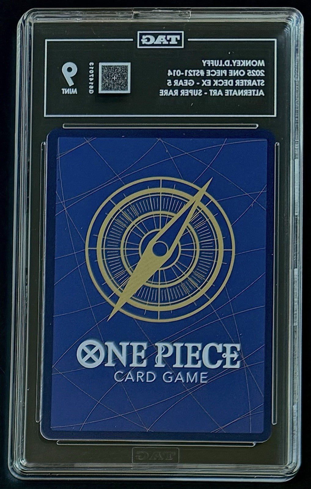 TAG 9 One Piece ST21-014 SR* Monkey.D.Luffy - ENG - Foil - EX Gear 5 - Graded