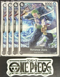 4x One Piece ST14-013 C Roronoa Zoro - ENG - Regular - Playset - TCG - NM/M