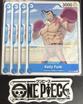 4x One Piece OP15-043 C - Kelly Funk - EN - Regular - Play Set - TCG - NM/M