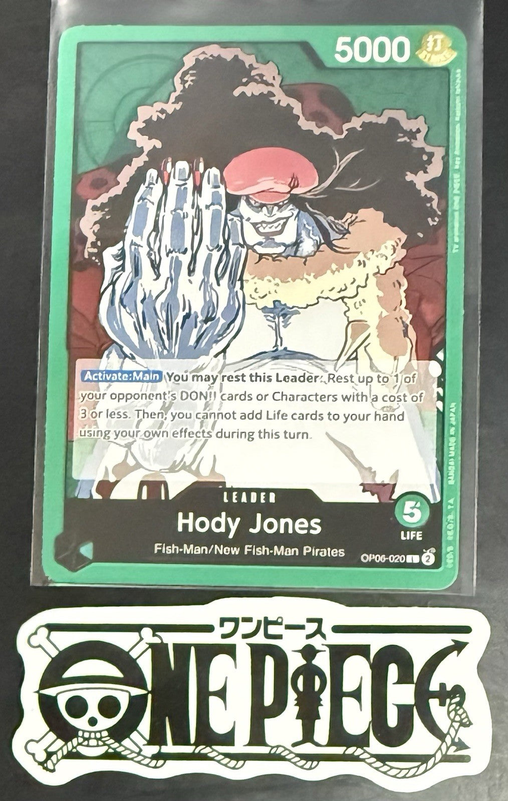 One Piece OP06-020 L - Hody Jones - ENG - Regular - TCG - NM/M