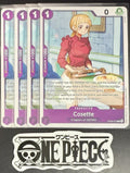 4x One Piece OP06-072 C Cosette - English - Regular - Playset - NM/M