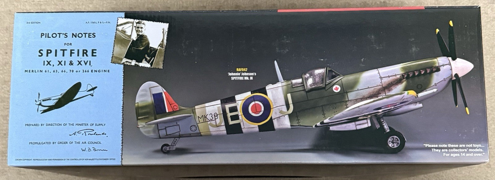 King & Country RAF042 Jonnie Johnson's Spitfire Mk.IX - Retired