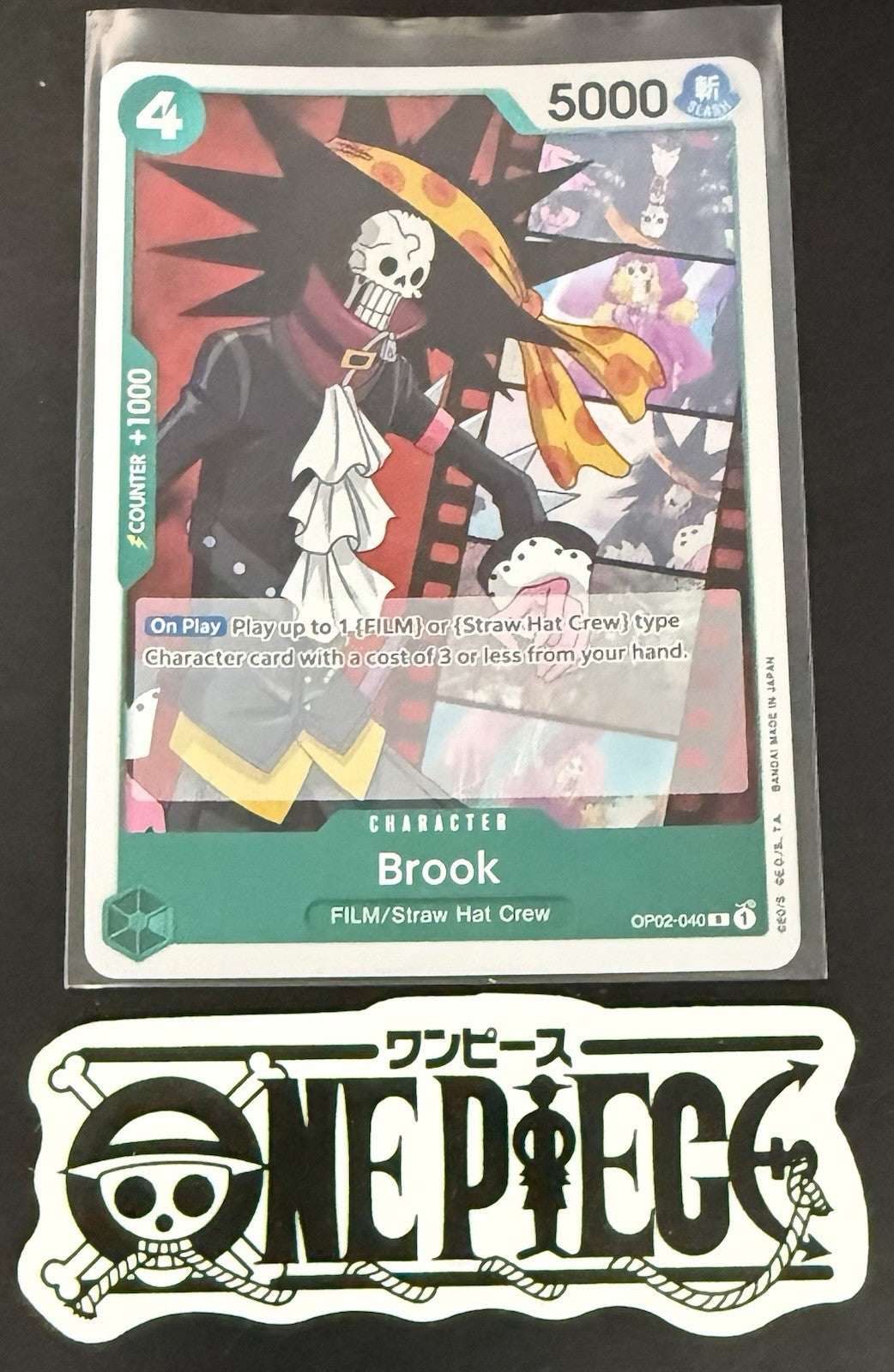 One Piece OP02-040 R - Brook - EN - Foil - Paramount War - TCG - NM/M