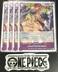 4x One Piece OP17-061 R - Lead Performers - EN - Foil - Play Set - TCG - NM/M