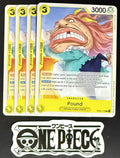 4x One Piece OP04-110 C Pound - English - Regular - Play Set - TCG - NM/M