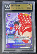 BGS 10 One Piece EB02-061 SEC* - Monkey.D.Luffy - Alt Art - EN - 25th Collection