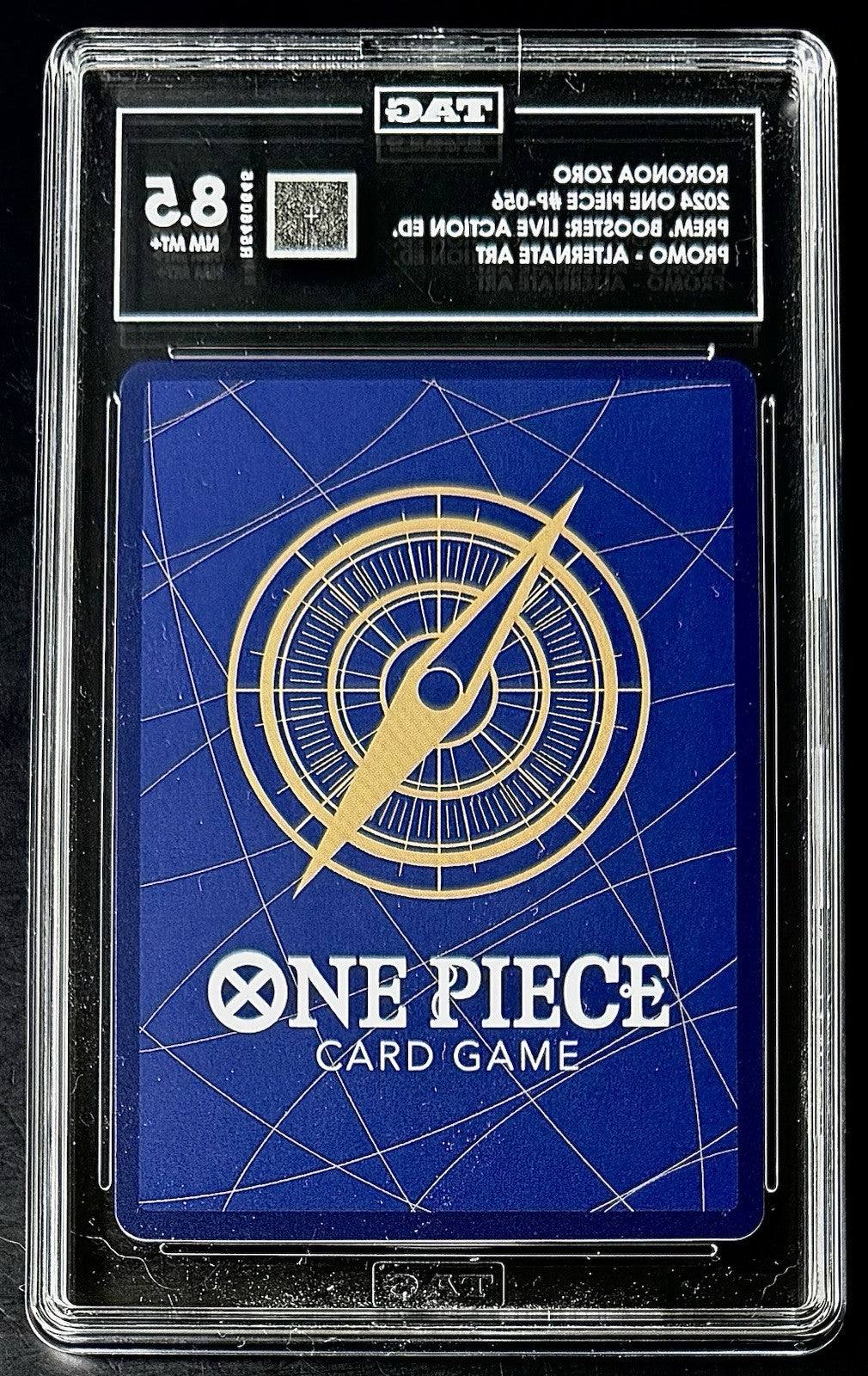TAG 8.5 One Piece  P-056 P - Roronoa Zoro - Alt Art - EN - Foil - Live Action