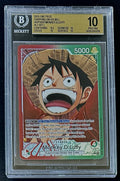 BGS 10 One Piece OP13-001 L* - Monkey.D.Luffy - Alt Art - EN - Foil