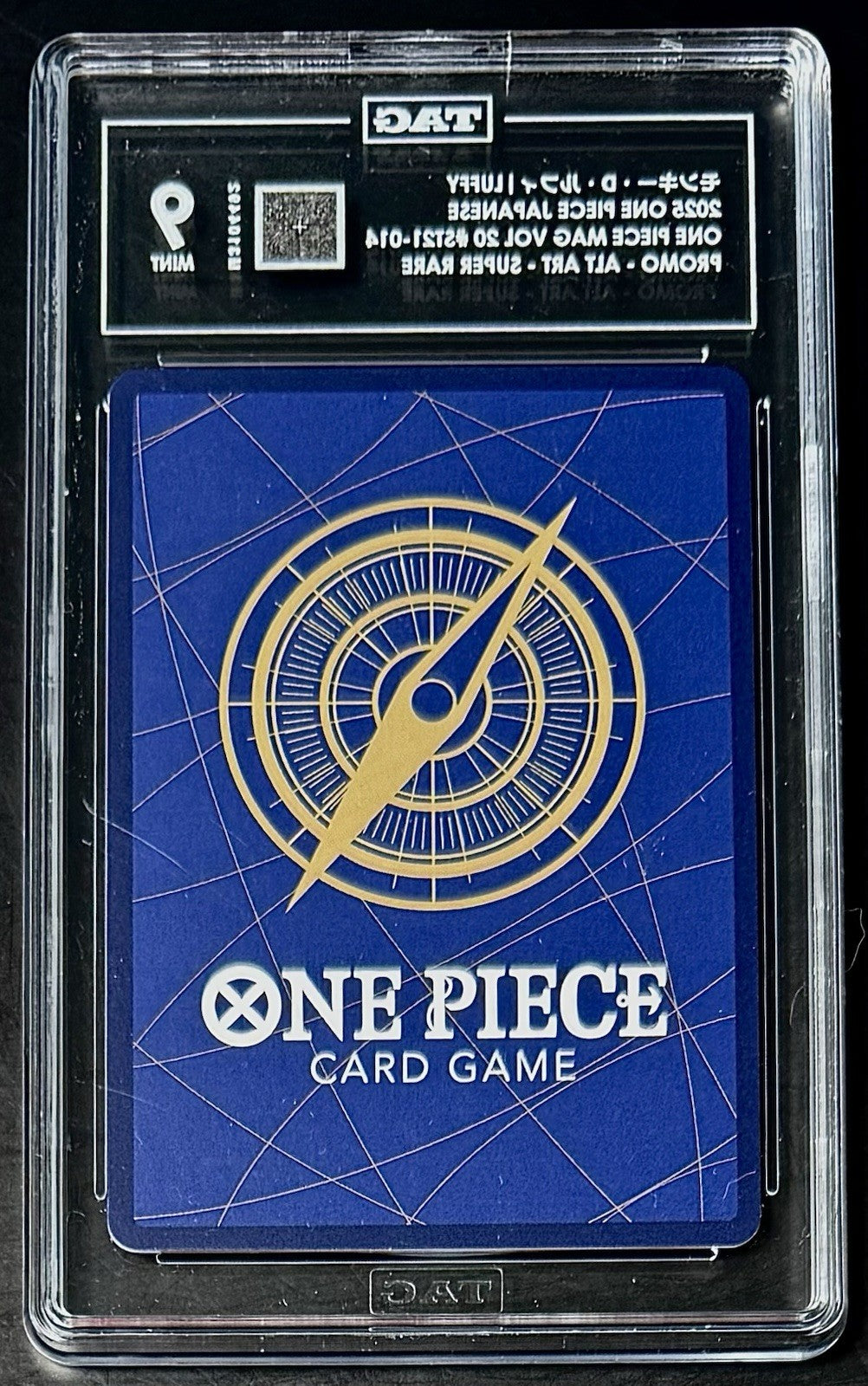 TAG 9 One Piece ST21-014 SR Monkey.D.Luffy - JP - Foil - Magazine Promo - Graded