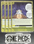 4 x One Piece OP07-114 UC Brilliant Mind - English - PRB02 Foil - Playset - NM/M