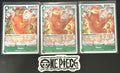 3x One Piece OP01-049 R - Bepo - EN - Foil - Romance Dawn - NM/M