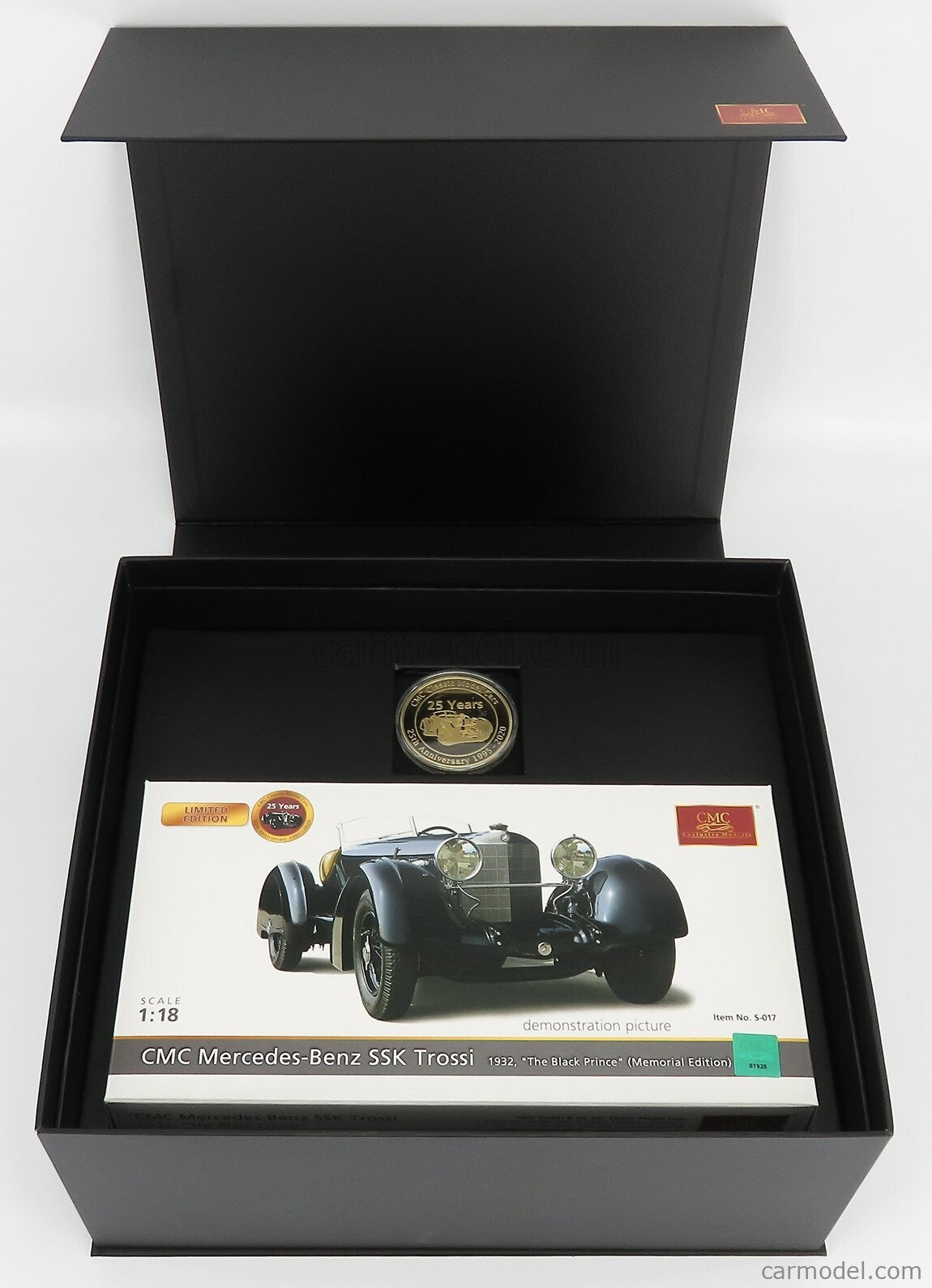 CMC S-017 Mercedes-Benz SSK Trossi 1932 “Black Prince” (Memorial Edition)  1:18