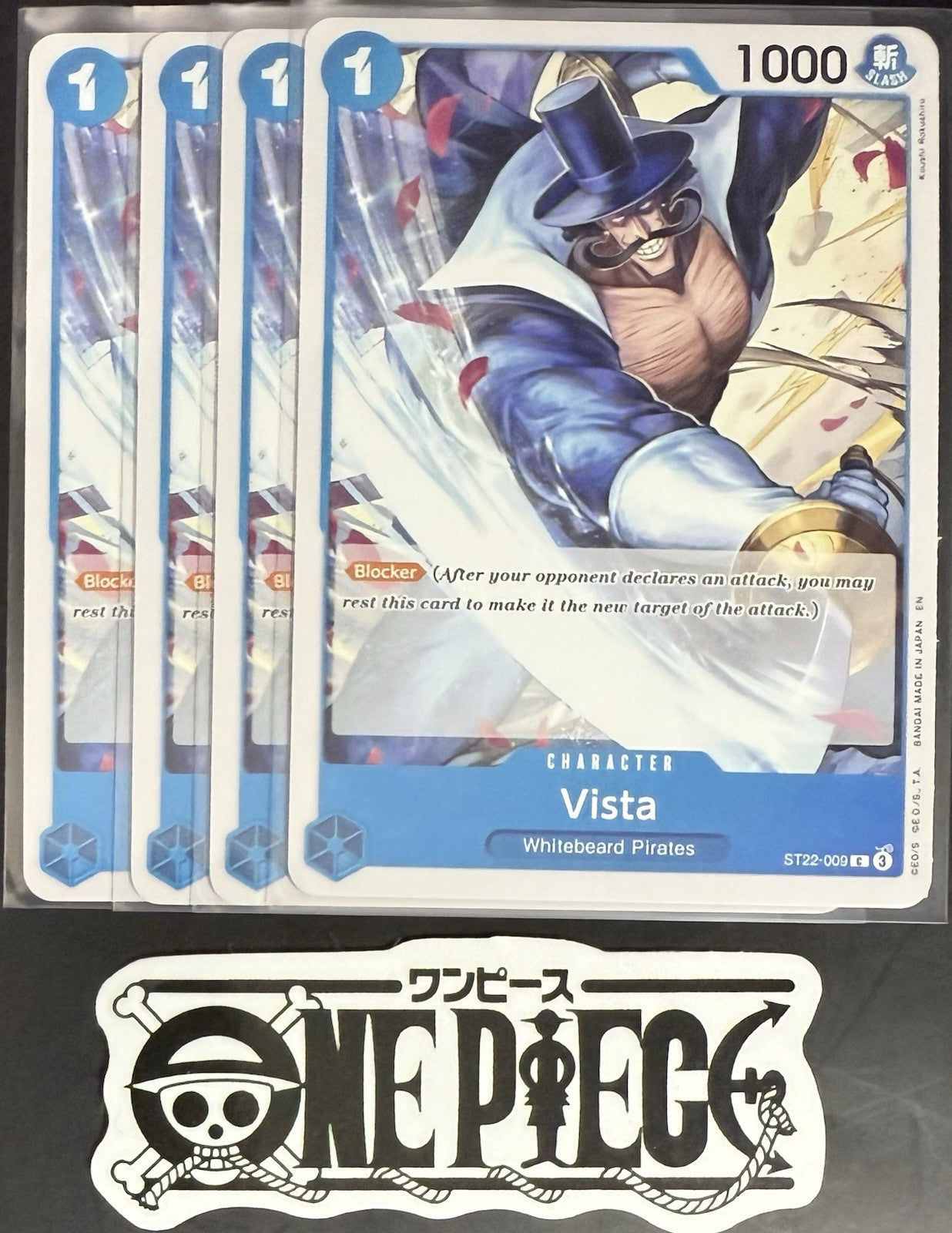 4x One Piece ST22-009 C Vista - English - Regular - Playset - TCG - NM/M