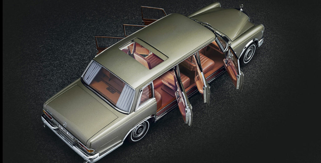 CMC M-204 Mercedes-Benz 600 Pullman W 100 Limousine w/ Sunroof, 1963-1981, 1:18