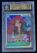 BGS 9.5 One Piece OP01-051 SR Eustass"Captain"Kid - English - Foil- Romance Dawn
