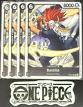 4 x One Piece OP12-088 C Bastille - ENG - Regular - Playset - NM/M