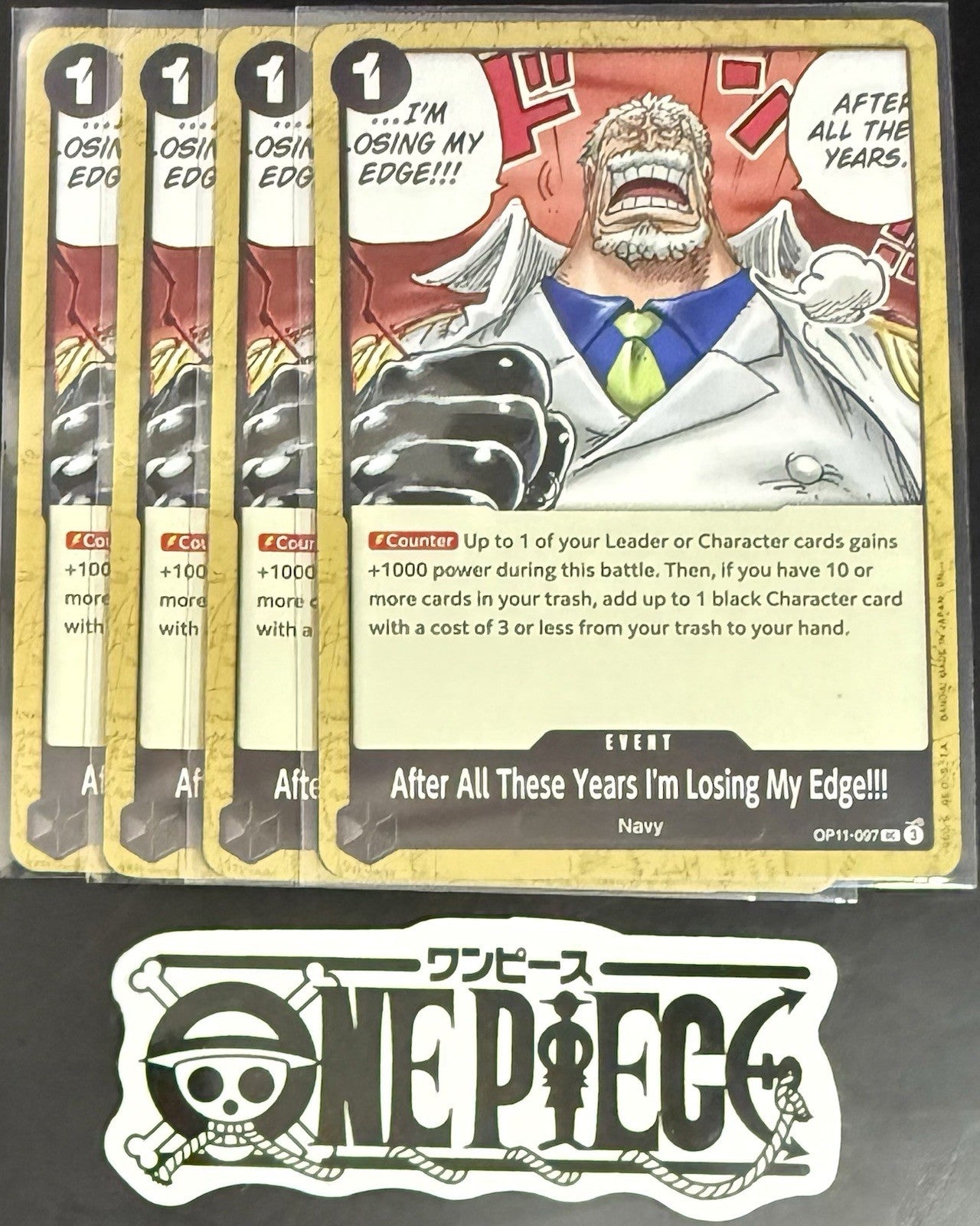 4 x One Piece OP11-097 UC After All These.- ENG - Regular - Playset - TCG - NM/M