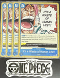 4x One Piece OP05-058 C It's a Waste of...- English - Regular - Play Set - NM/M