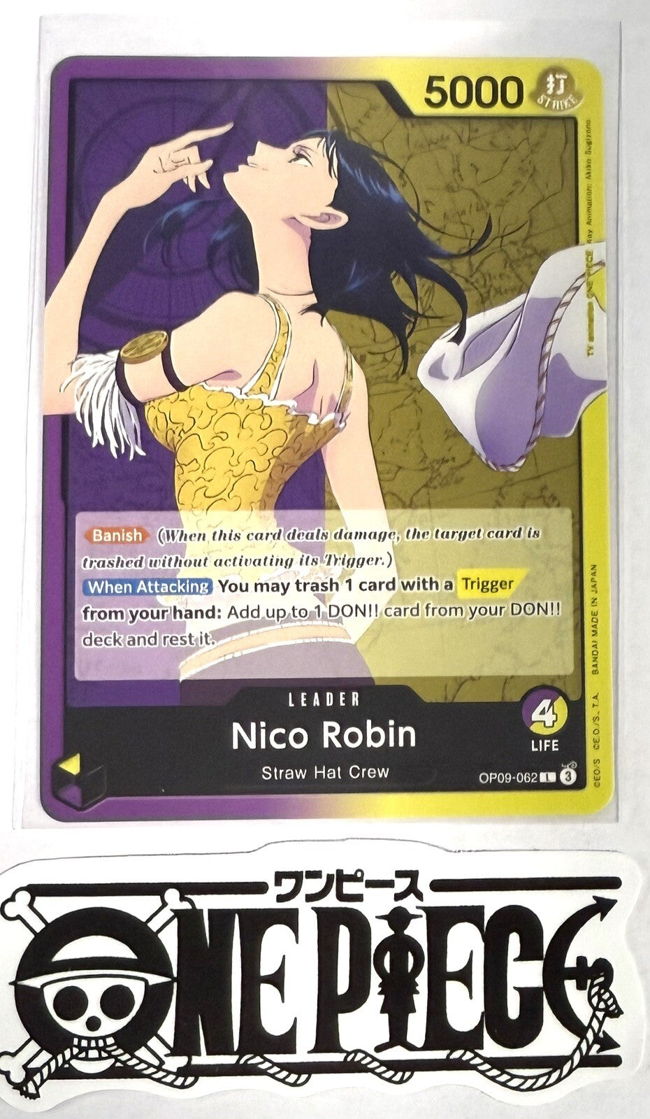 One Piece OP09-062 L Nico Robin  - Leader - English -  TCG - NM/M