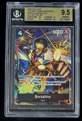 BGS 9.5 One Piece OP02-114 SR* - Borsalino - Alt Art Foil - EN - PRB01 - Graded