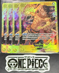 4x One Piece OP07-119 SEC Portgas.D.Ace - English - Foil - Play Set - NM/M