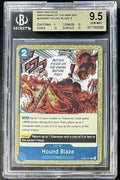 BGS 9.5 One Piece OP05-057 R Hound Blaze - English - Awakening of the New Era