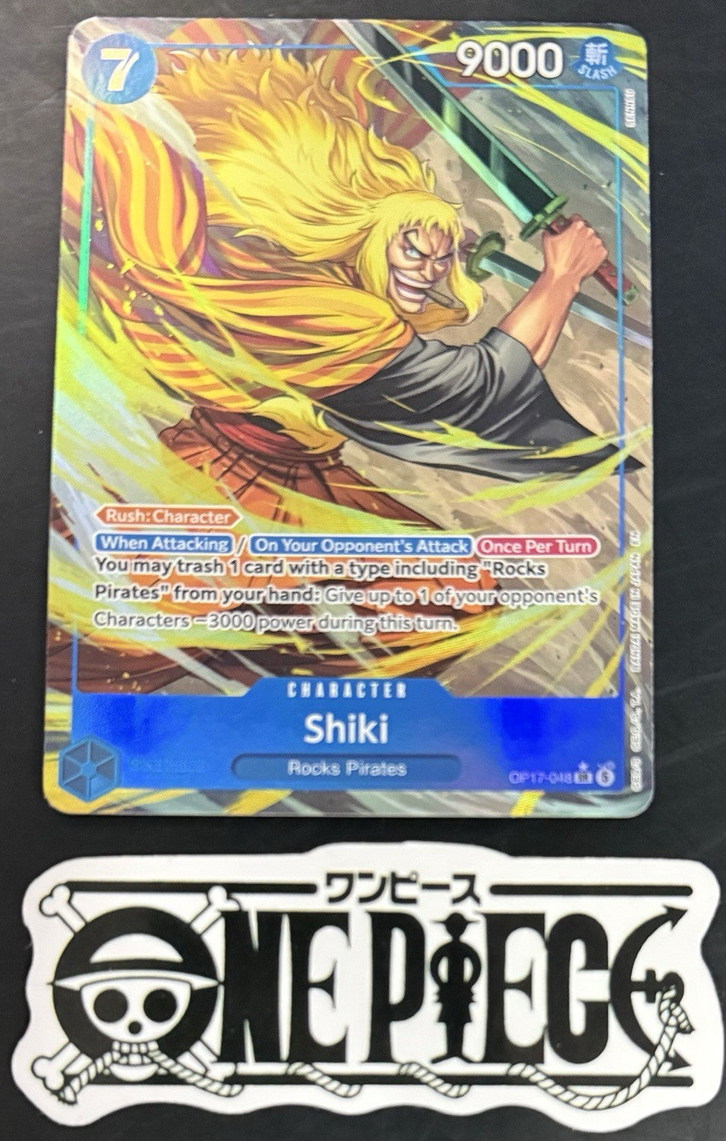 One Piece OP17-048 SR* - Shiki - Alt Art - EN - Foil - NM/M - Read Description