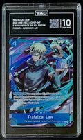 TAG 10 One Piece OP07-047 R - Trafalgar Law - Alt Art - EN - Foil - Graded