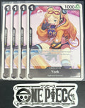 4x One Piece OP13-094 C York - ENG - Regular - Playset - TCG - NM/M