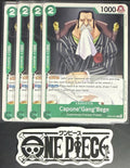 4x One Piece ST24-001 C Capone"Gang"Bege - English - Regular - Playset -TCG-NM/M