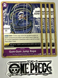 4x One Piece OP09-079 C Gum-Gum Jump Rope - English - Playset - TCG - NM/M