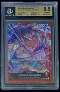 BGS 9.5 One Piece OP02-001 L - Edward.Newgate - EN - Foil - Red Edward.Newgate