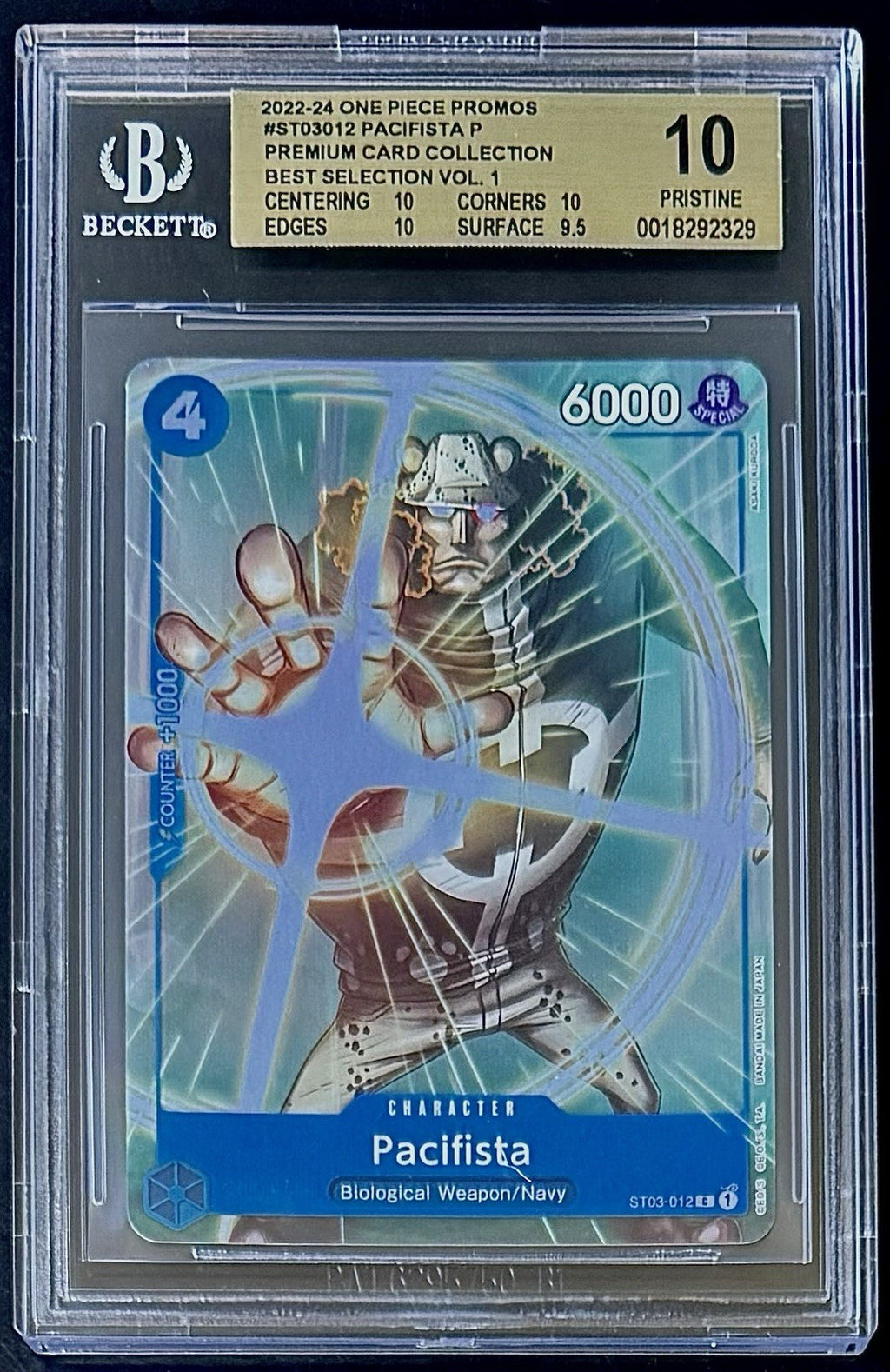 BGS 10 One Piece ST03-012 C - Pacifista - EN - Foil-Premium Card Selection Vol.1