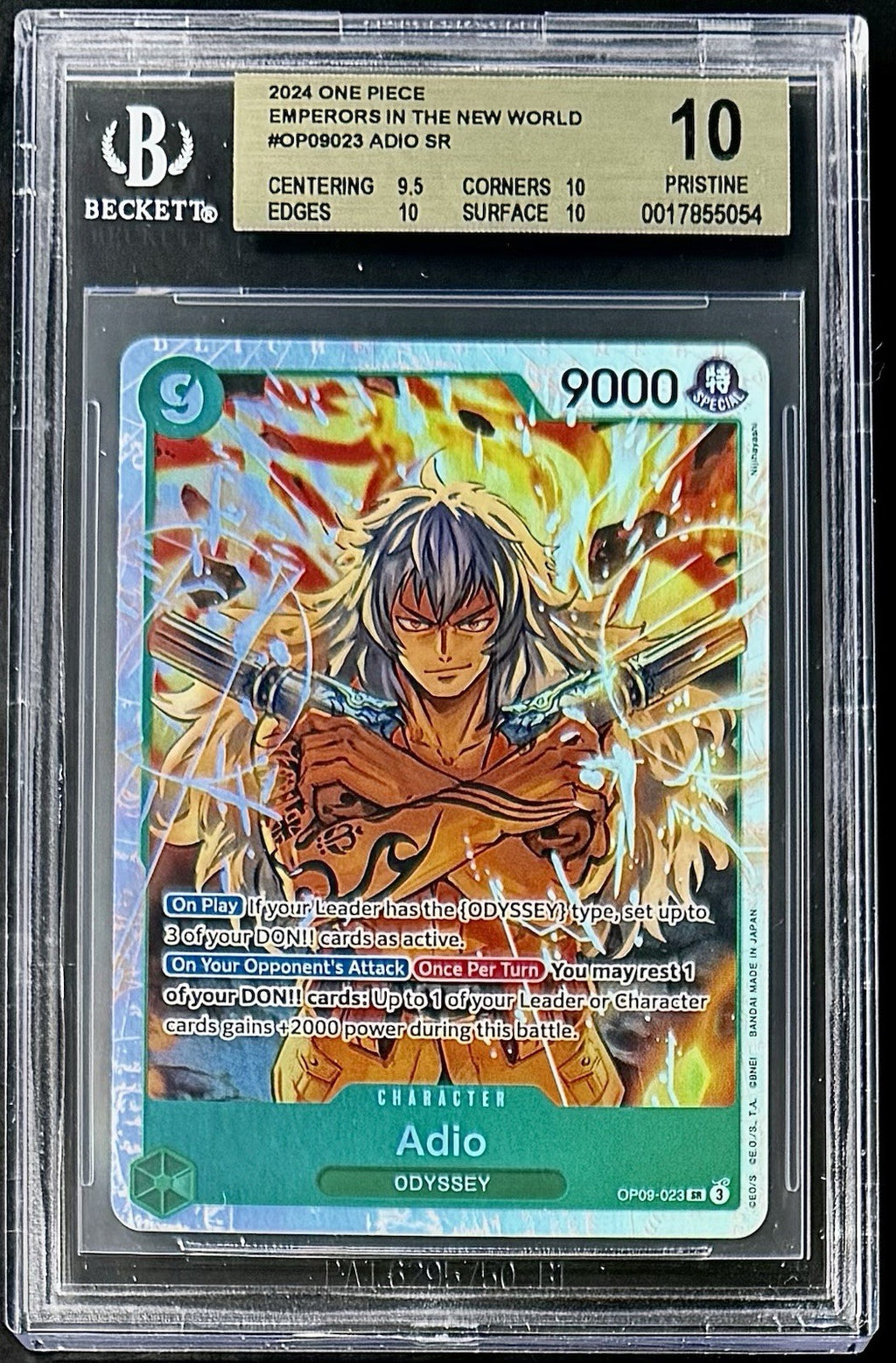 BGS 10 One Piece OP09-023 SR - Adio - EN - Emperors in the New World - Foil