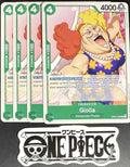 4x One Piece OP04-025 C Giolla - English - Regular - Play Set - TCG - NM/M
