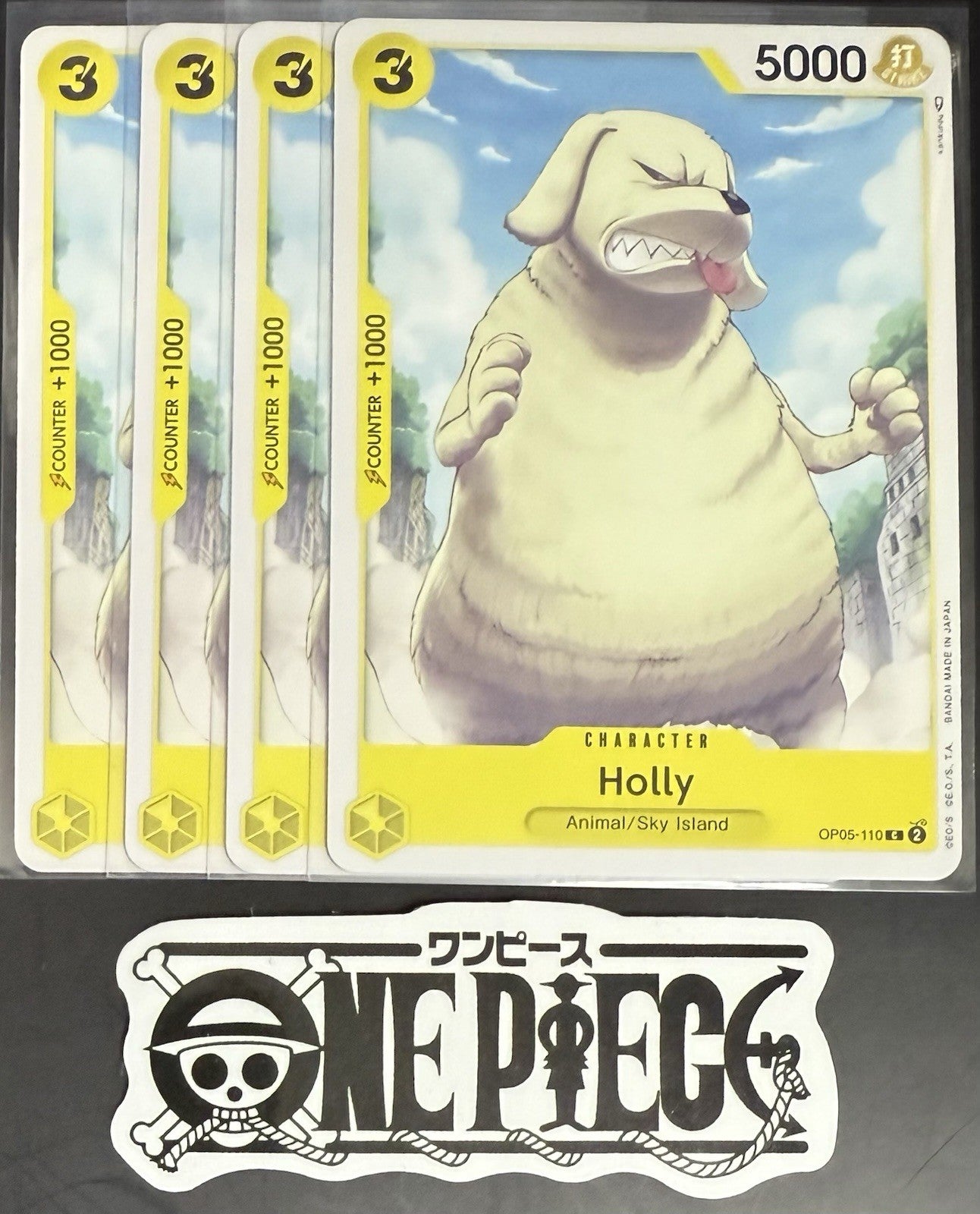 4x One Piece OP05-110 C - Holly - EN - Play Set - Regular - TCG - NM/M