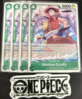 4x One Piece OP17-030 C - Monkey.D.Luffy - EN - Regular - Play Set - TCG - NM/M