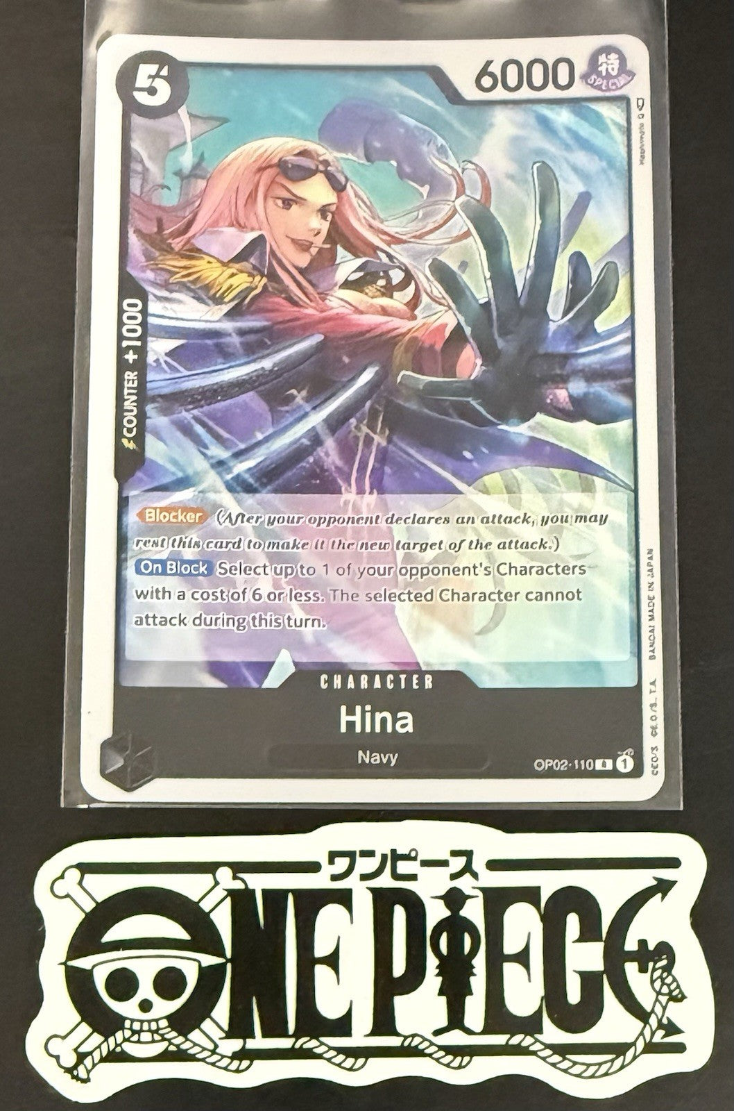 One Piece OP02-110 R - Hina - EN - Foil - Paramount War - TCG - NM/M