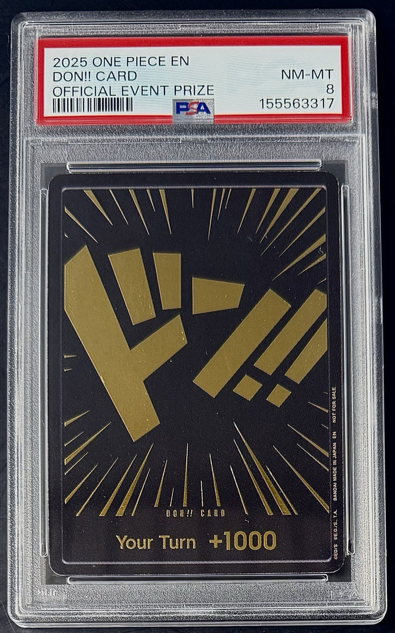 PSA 8 One Piece Don Card Official Event Prize 2025 - EN - Foil