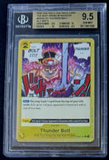 BGS 9.5 One Piece OP03-121 C* Thunder Bolt Alt Art - English - PRB01 - Graded