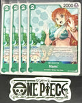4x One Piece OP10-033 UC Nami - ENG - Regular - Playset - TCG - NM/M