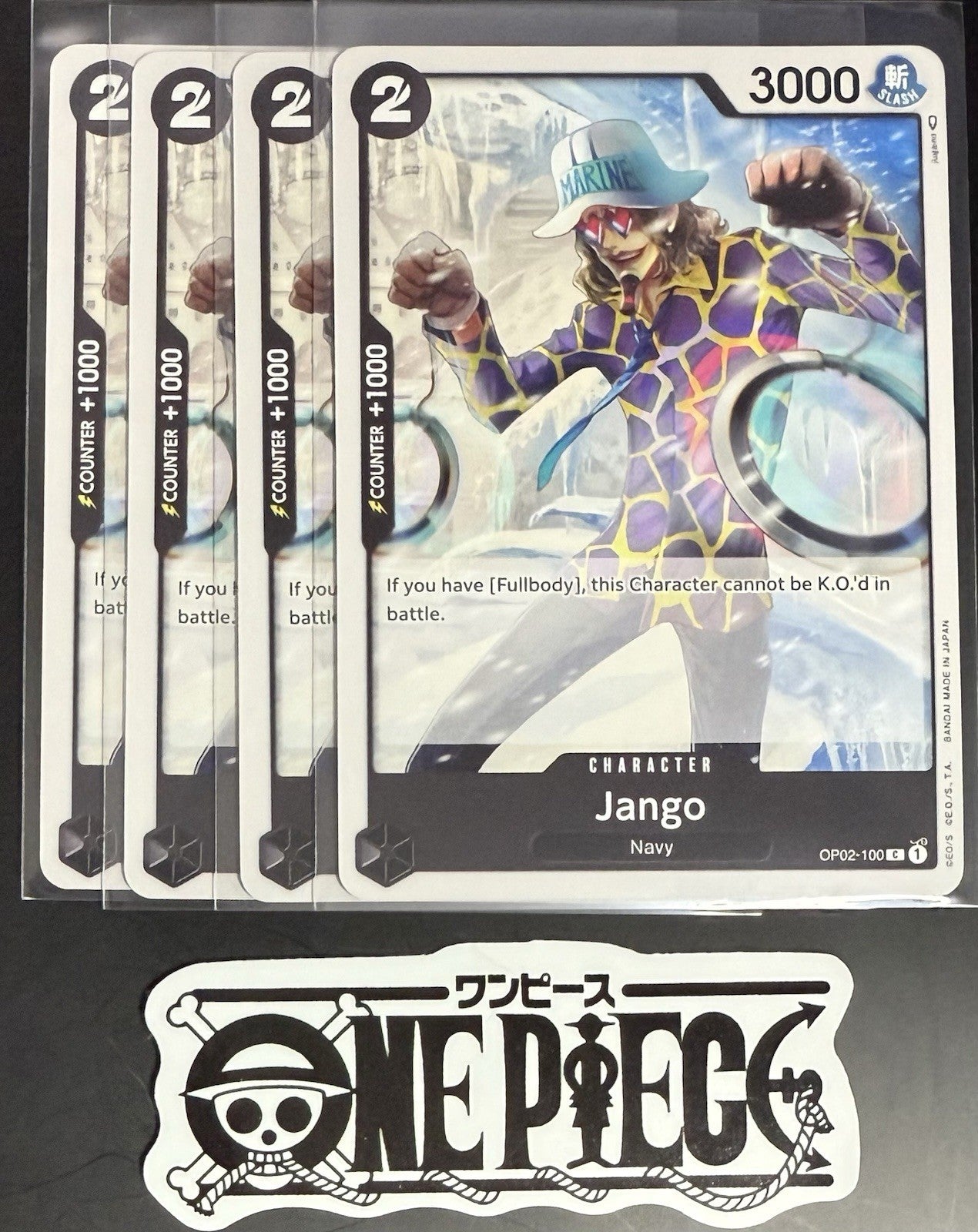 4x One Piece OP02-100 C Jango - English - Playset - Regular - TCG - NM/M