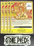 4x One Piece OP14-116 C Salamander - ENG - Regular - Playset - NM/M