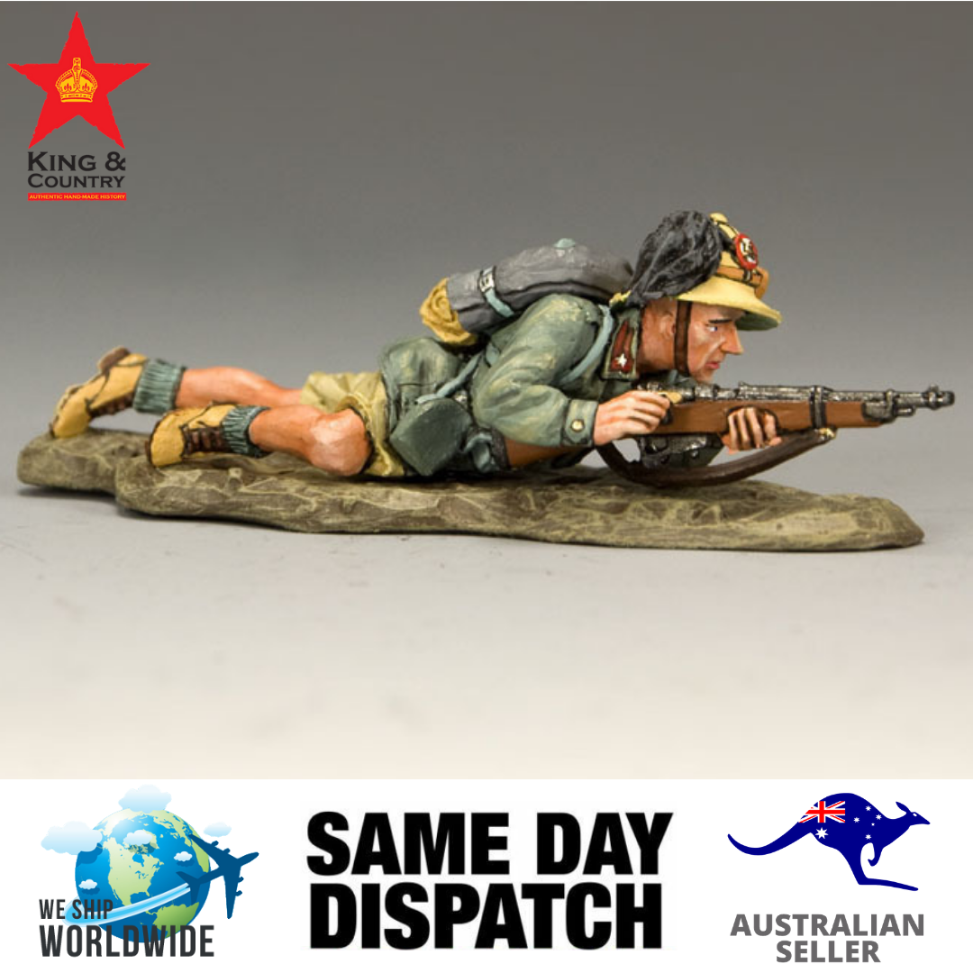 King & Country IF022 Lying Prone w/Rifle MIB Retired