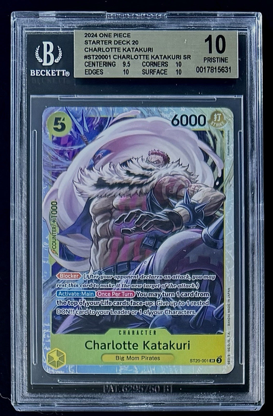 BGS 10 One Piece ST20-001 SR - Charlotte Katakuri - EN - Foil  - ST20 Yellow
