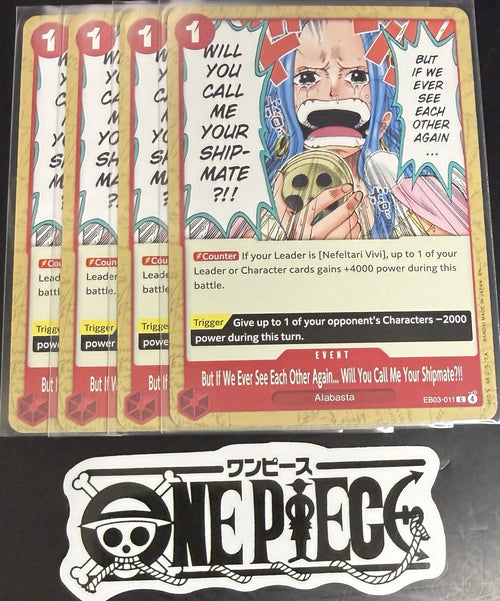 4 x One Piece EB03-011 C - But if We Ever See...- EN - Regular - Play Set - NM/M