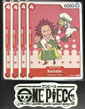 4x One Piece OP09-016 C Rockstar - English - Regular - Playset - TCG - NM/M