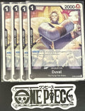 4x One Piece OP08-088 UC Duval - ENG - Regular - Play Set - TCG - NM/M