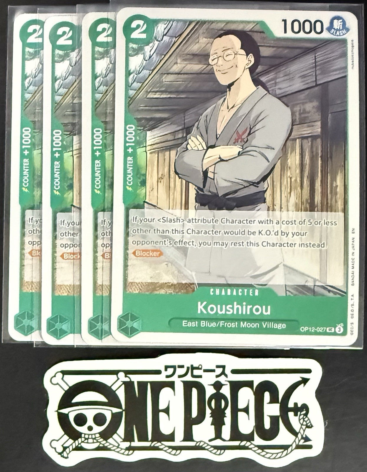 4 x One Piece OP12-027 UC Koushirou - ENG - Regular - Playset - TCG - NM/M